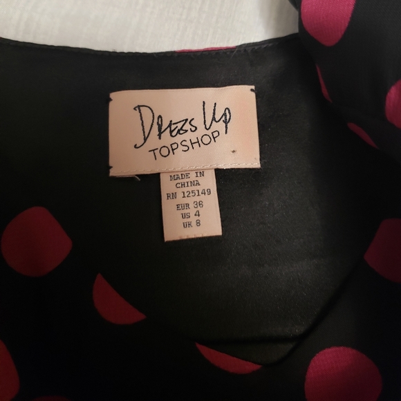 Pink Polka Dot Topshop Dress - Picture 4 of 4